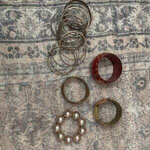 Pack of vintage bracelets and bangles